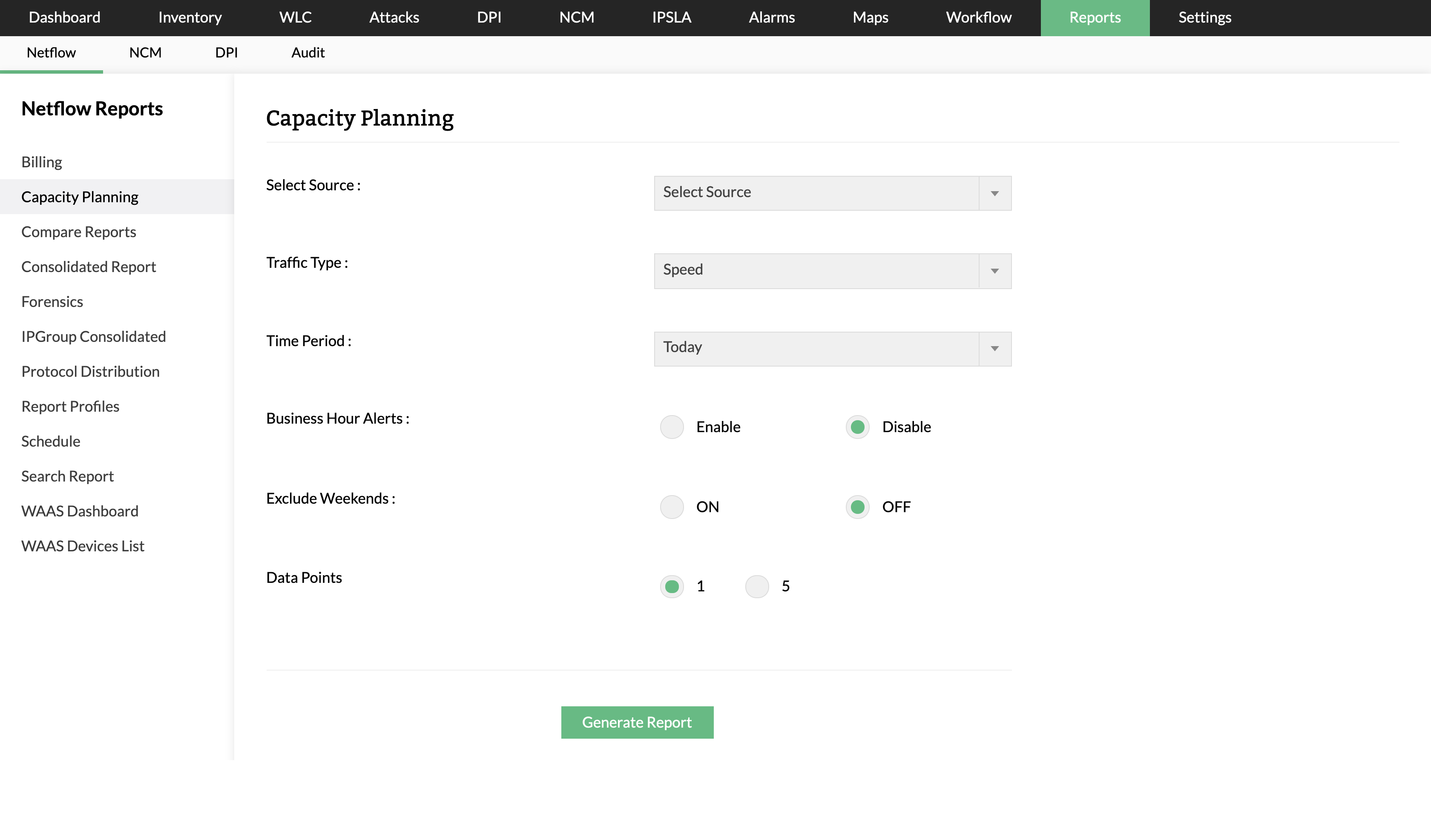 Planuj przyszłe zapotrzebowanie na przepustowość w oparciu o wzorce wykorzystania.