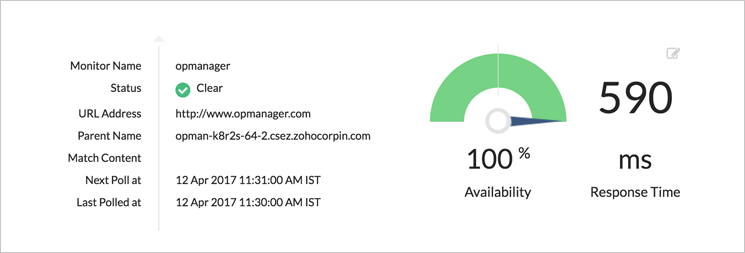 Monitorowanie adresów URL i witryn www